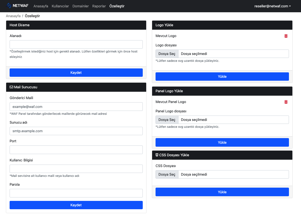 Reseller Customize